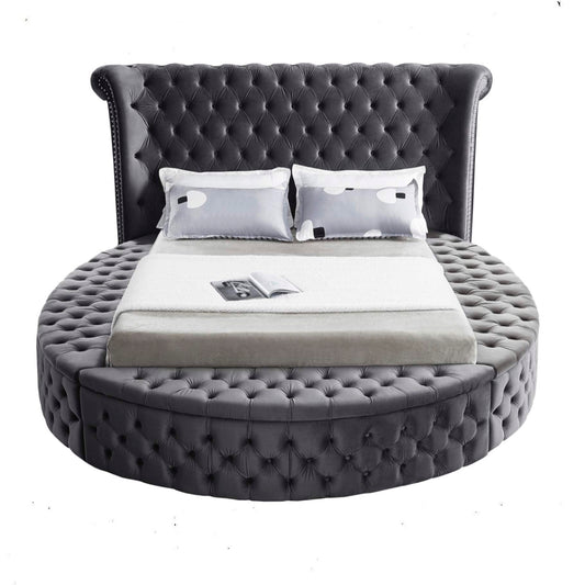 Gigi velvet storage bed