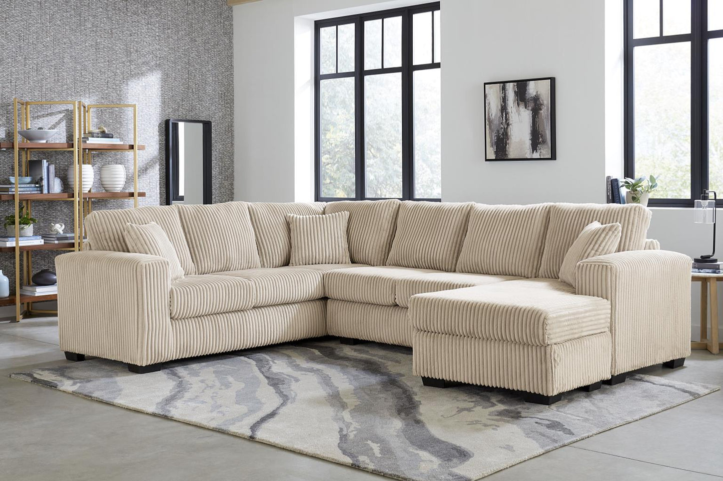 Raverse Corduroy 3-Piece Sectional