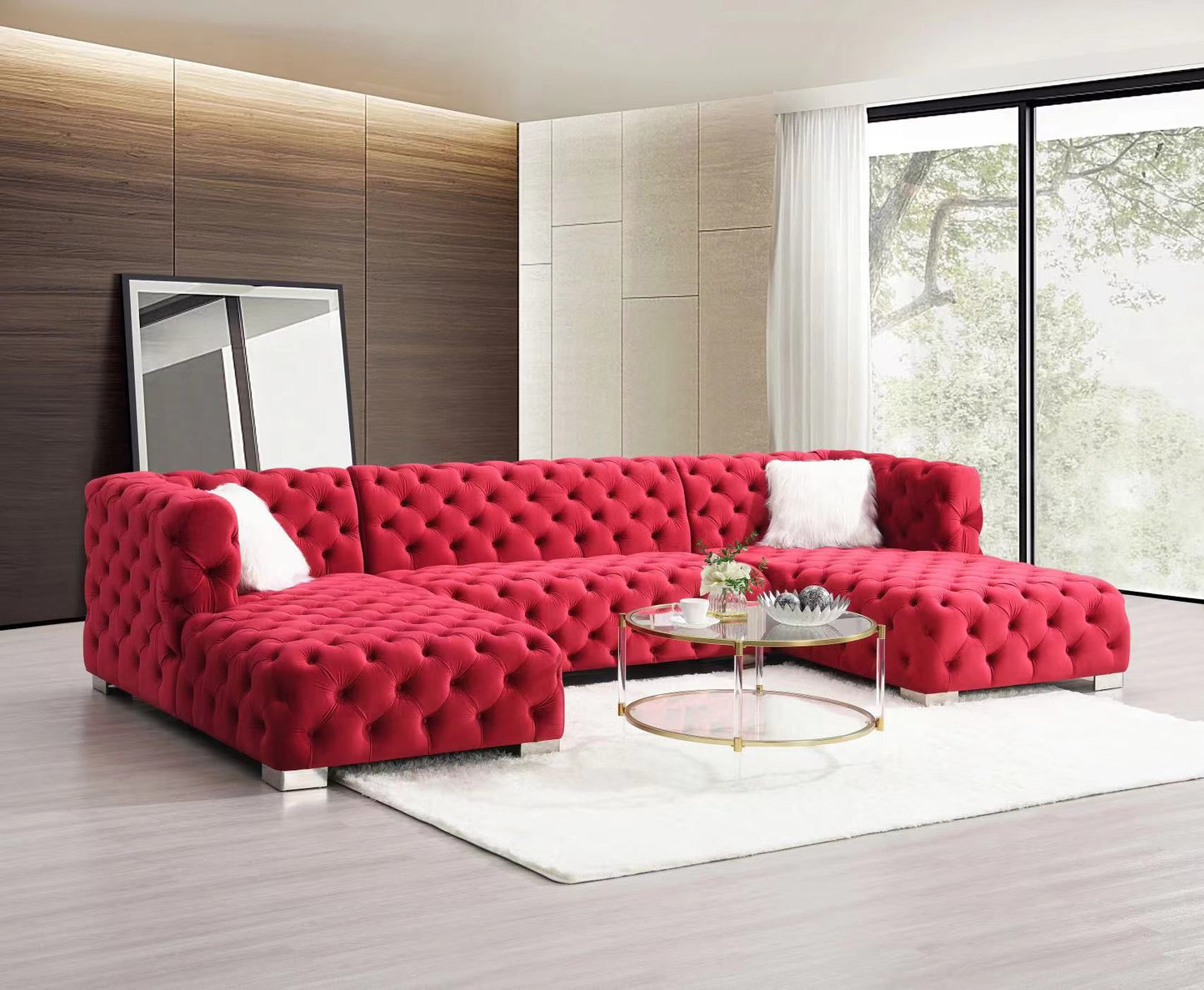 Coco Upholstered Velvet Sectional