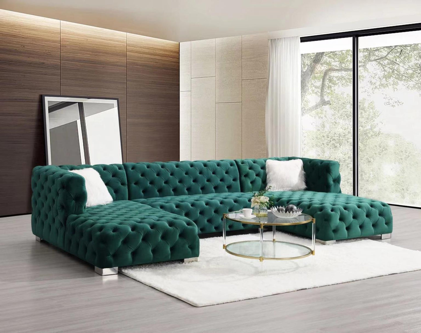 Coco Upholstered Velvet Sectional