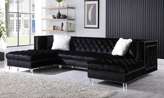 Ezamia Velvet Sectional Sofa