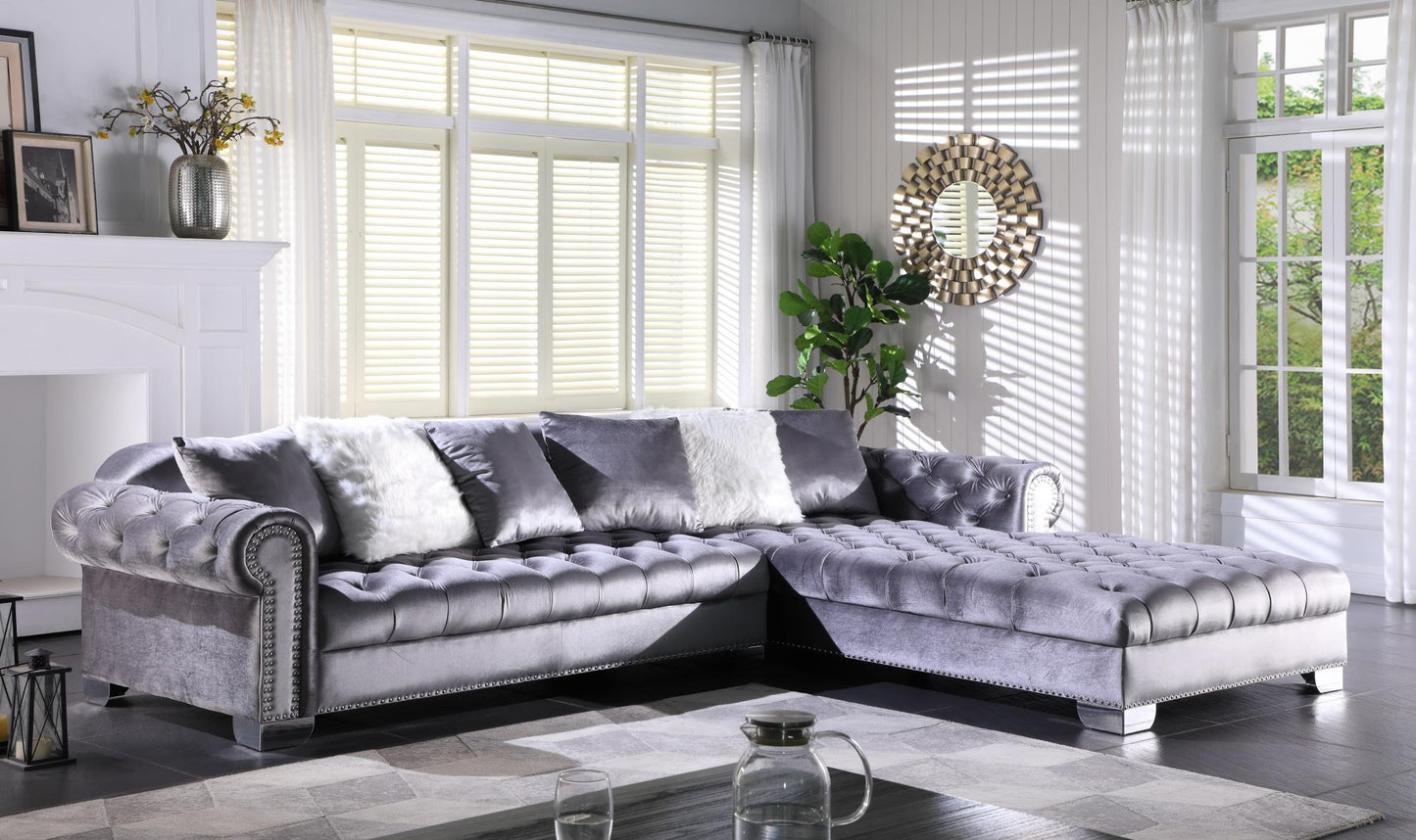 Kylie velvet sectional