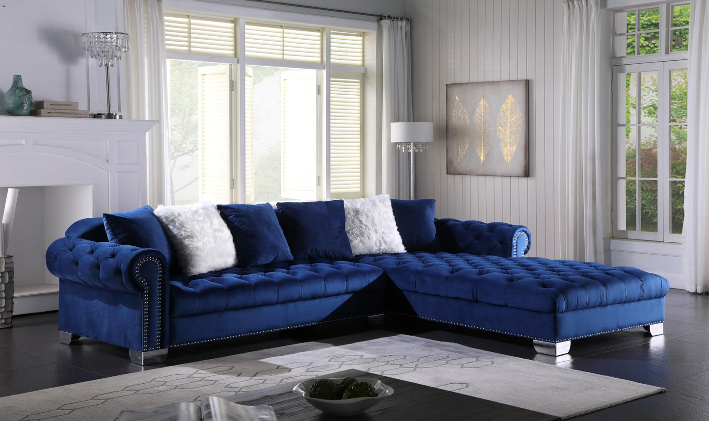 Kylie velvet sectional