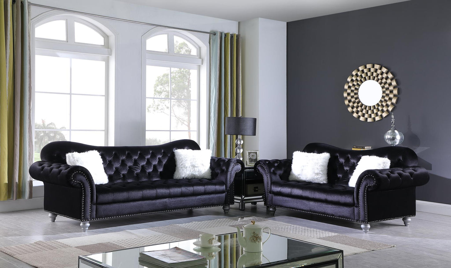 Avrora Velvet 2 Pcs Sofa & Loveseat