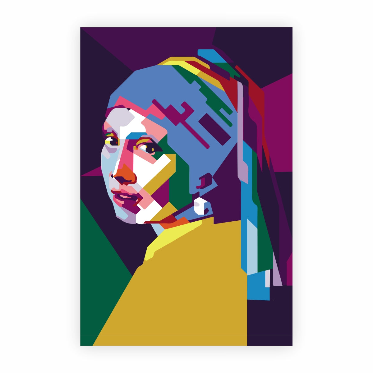 Girl With A Pearl Earring Tempered Glass Wall Art