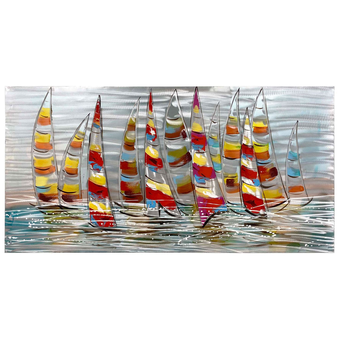 Boats Aluminum Canvas Wall art