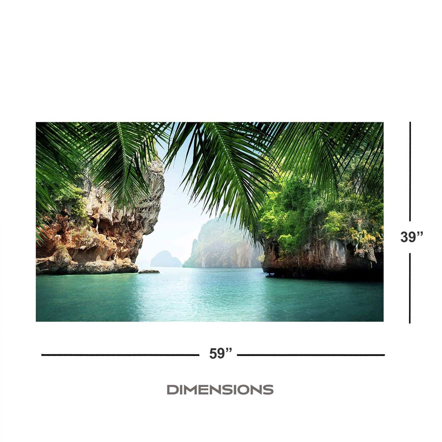 Phi Phi Island Tempered Glass Wall Art