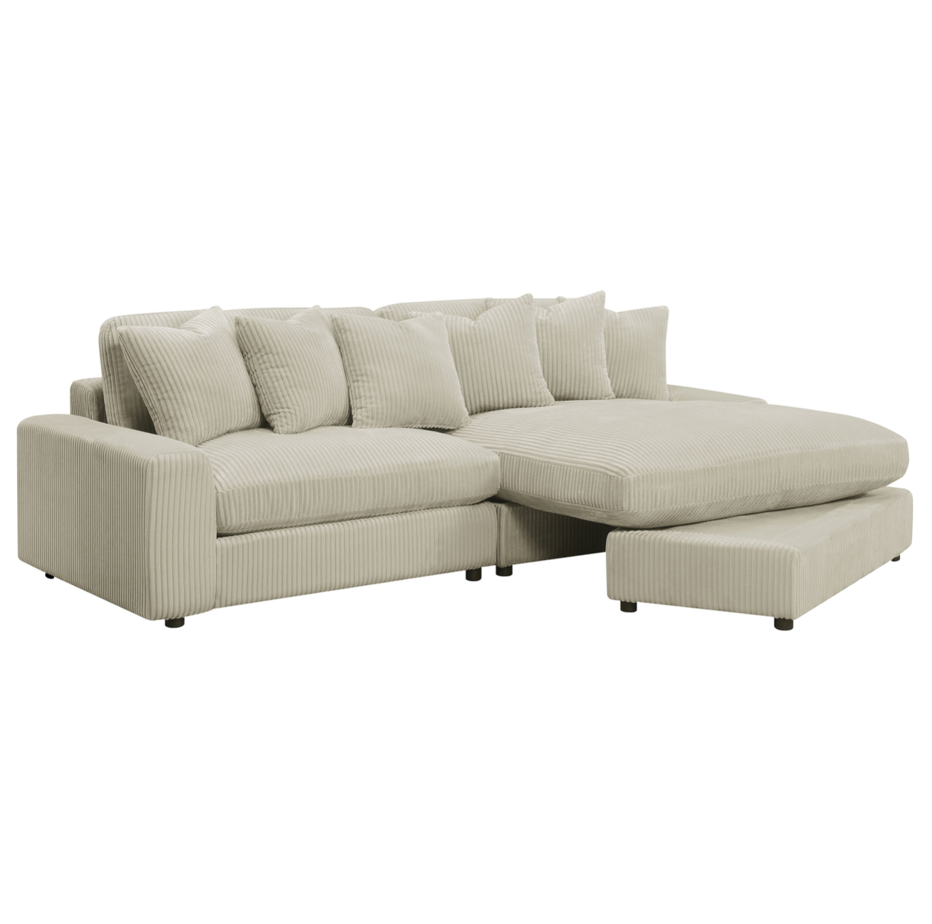 Blaine Upholstered Reversible Sectional Sofa Sand