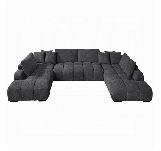 Amary 3 piece Upholstered linen sectional Sofa