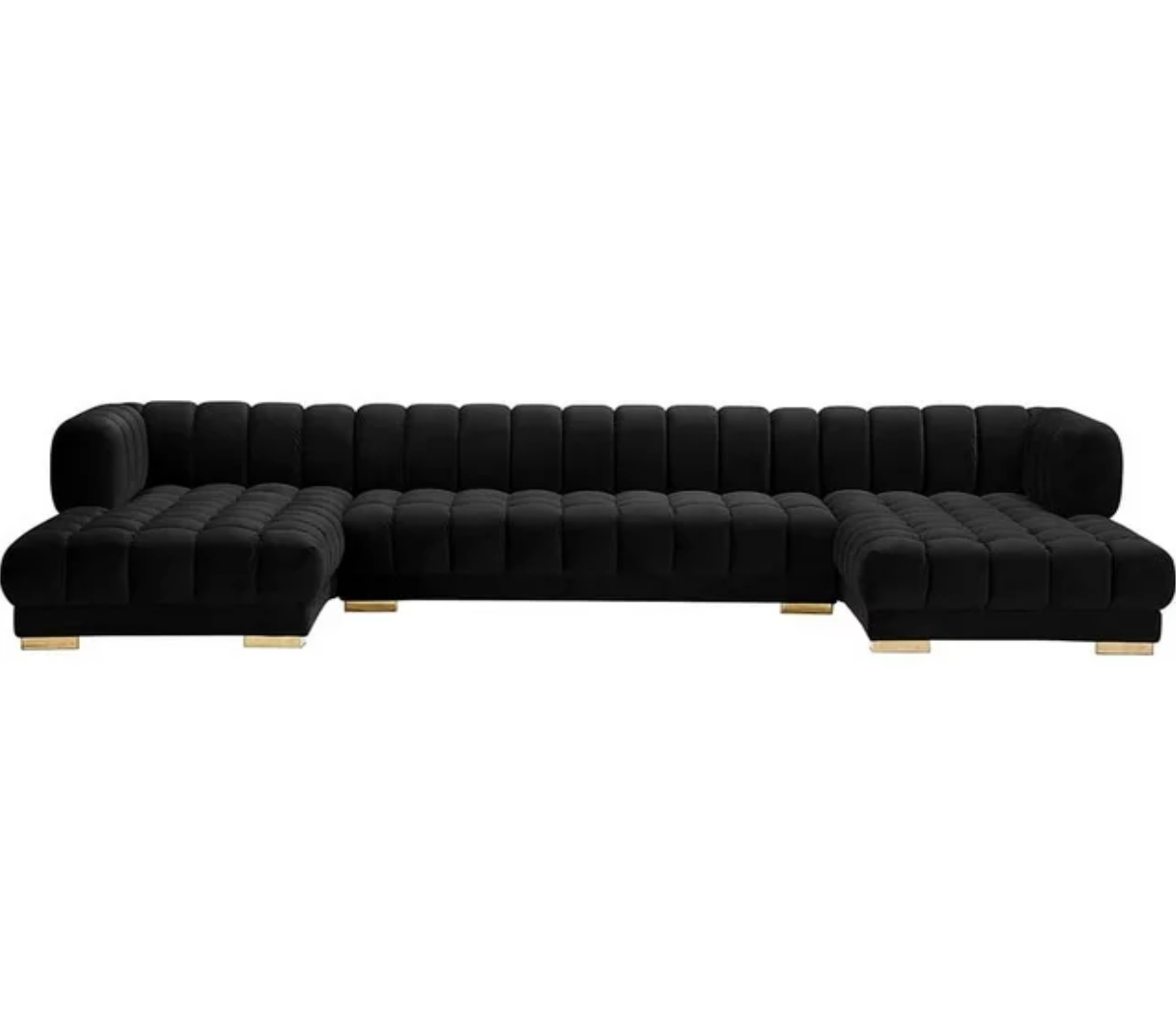 Gwen - 3 Piece Velvet Sofa Sectional