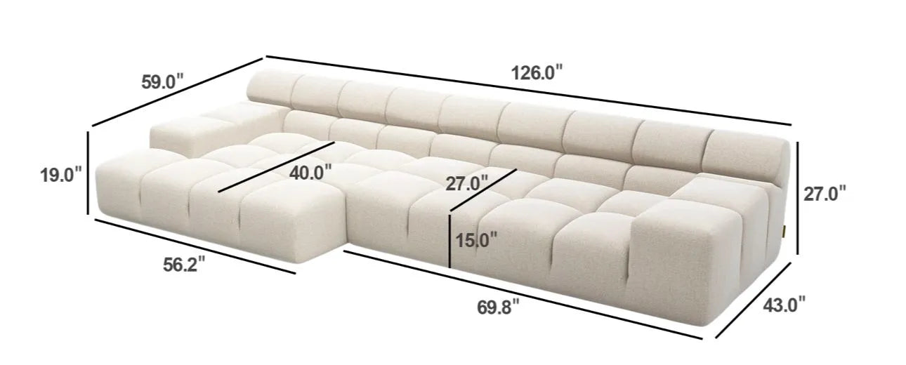 Hayden Sofa Sectional modern Upholstery