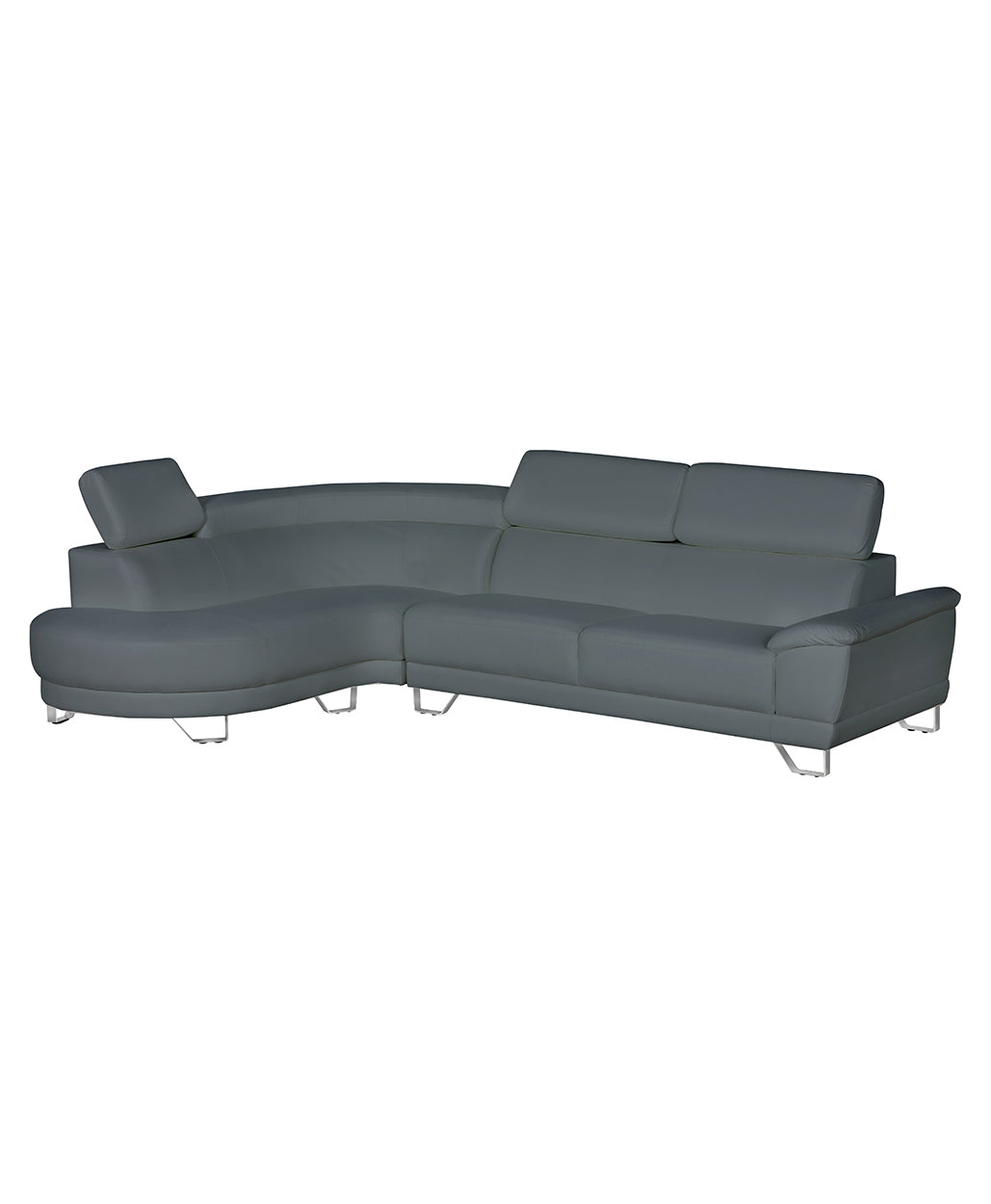 Almira faux leather modern sectional