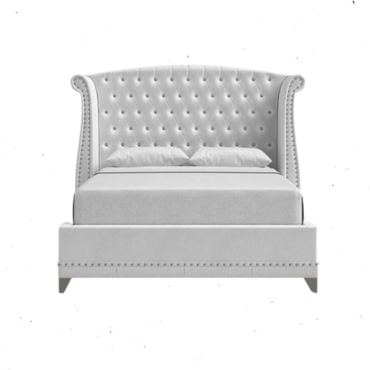 Barzini - Wingback Tufted Bed