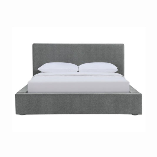 Gregory - Upholstery Platform Bed - Gray