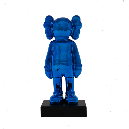 Kaws Clown Blue Standing Sculpture 15"