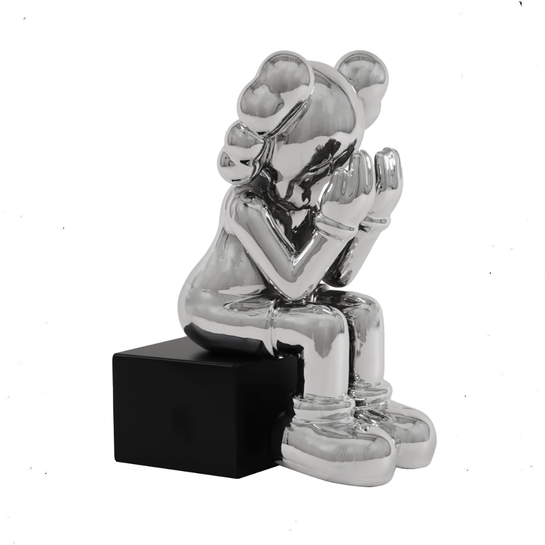 Kaws Clown Sitting Sculpture 11"