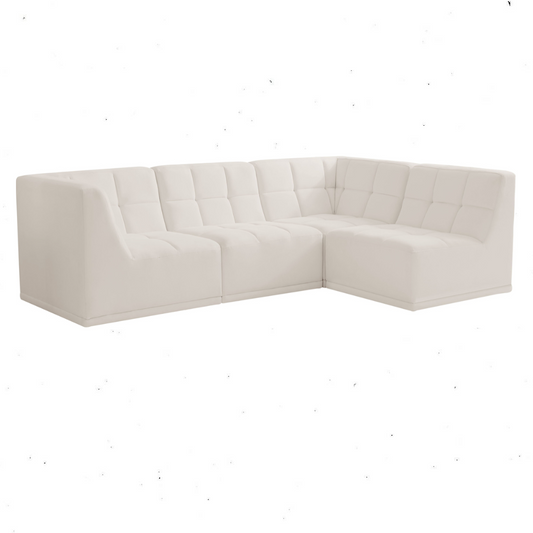 Relax - Modular Sectional 4 Piece - Cream