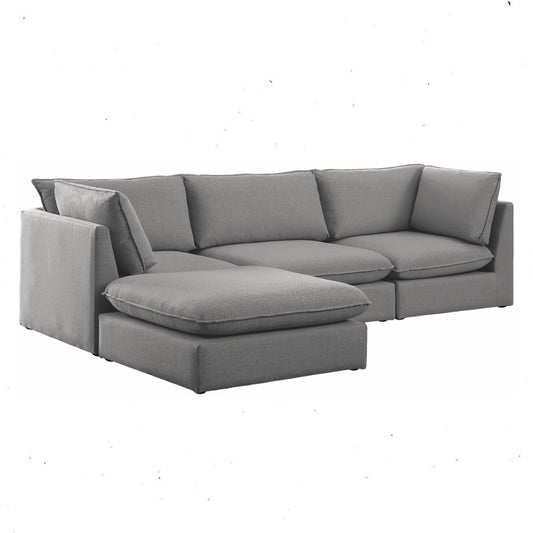 Mackenzie - Modular Sectional 4 Piece - Gray - Fabric