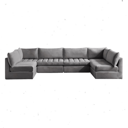 Jacob - Modular Sectional 6 Piece - Grey