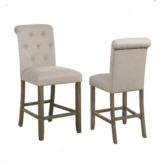 Coaster - Tufted Back Counter Height Stools (Set of 2)