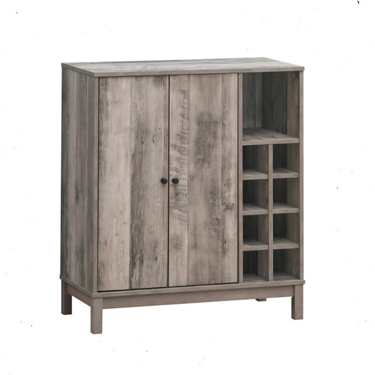 Cheyenne - 2-Drawer Wine Cabinet - Light Brown