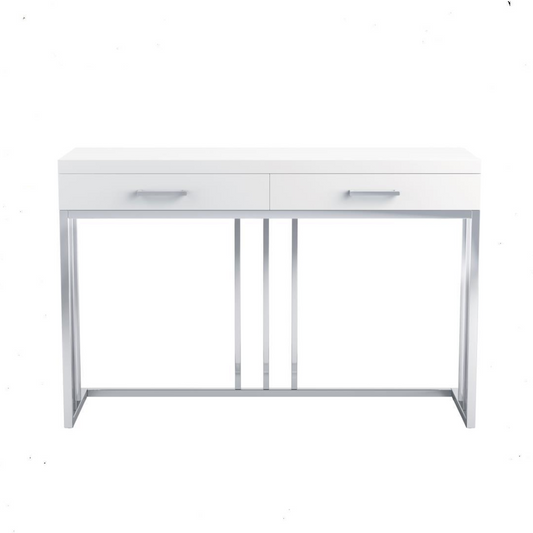 Dalya - 2-Drawer Rectangular Sofa Table - White