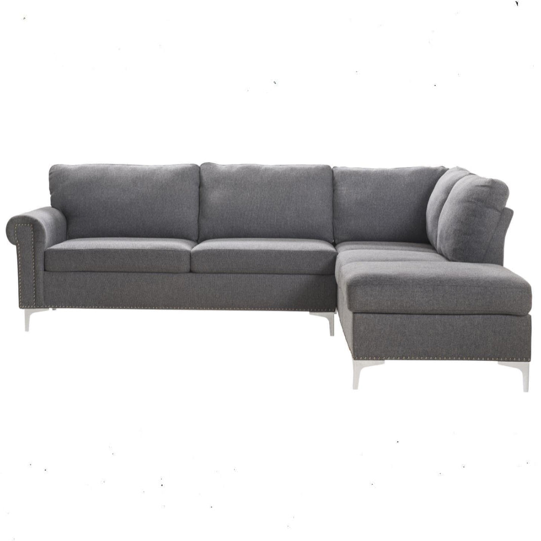 Melvyn - Sectional Sofa - Gray Fabric