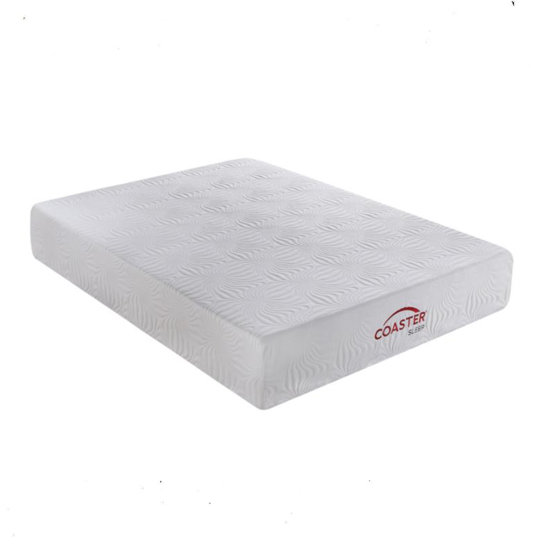 Ian 12" Queen Memory Foam Mattress White