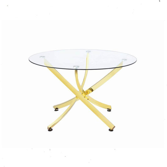 Beckham - Round Dining Table - Yellow