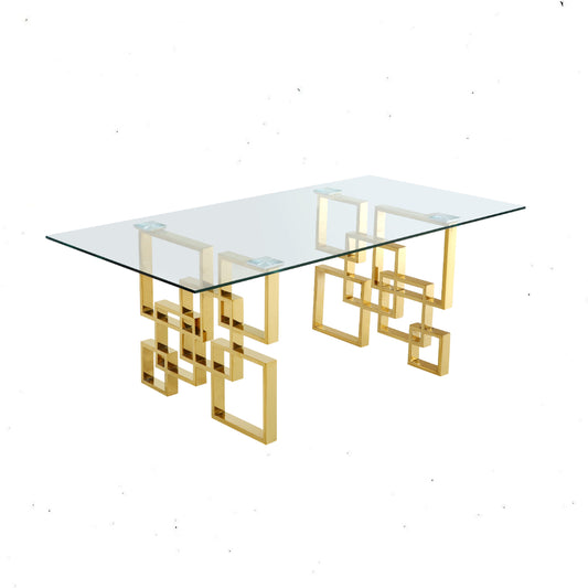 Pierre - Dining Table - Gold