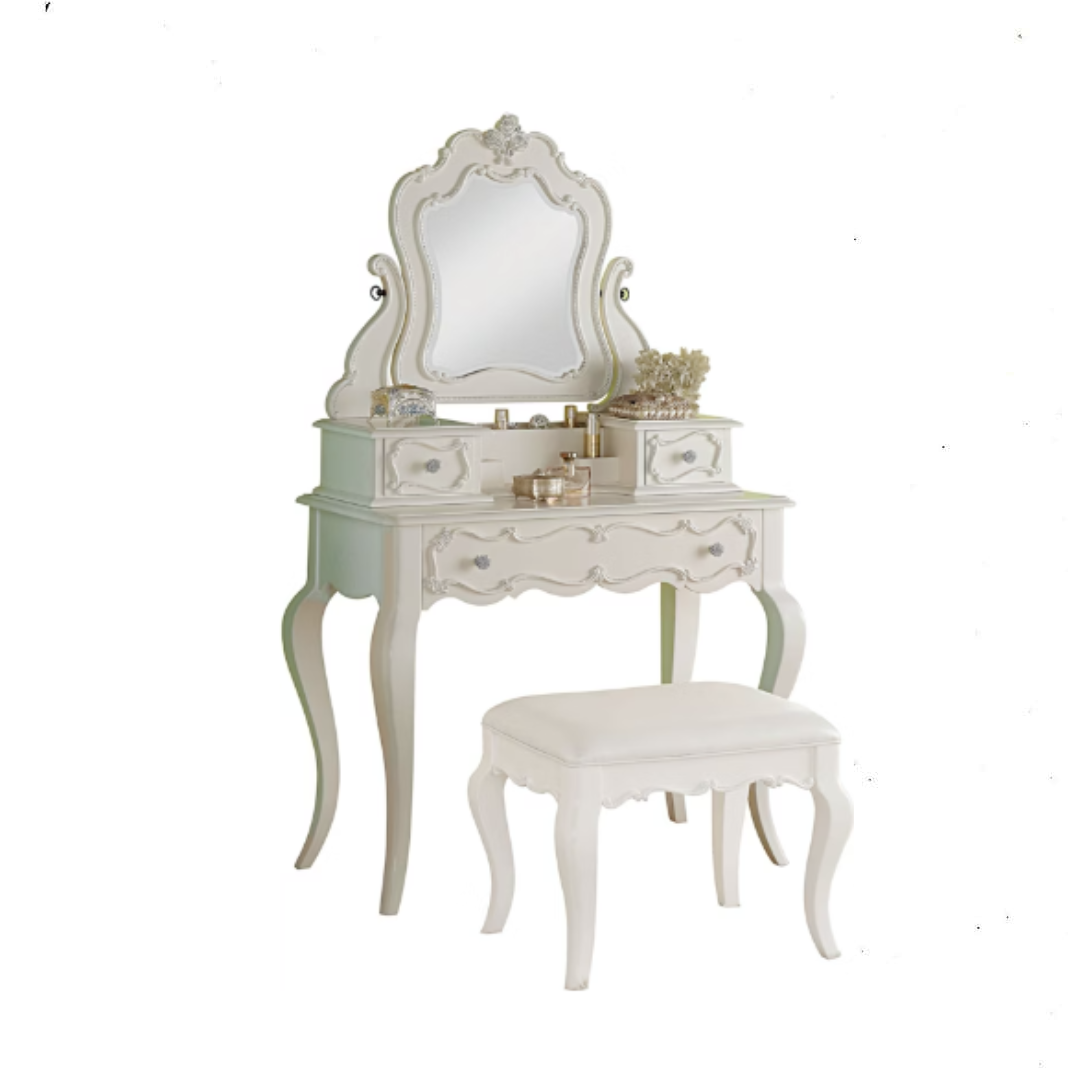 Edalene - Vanity Desk - Pearl White