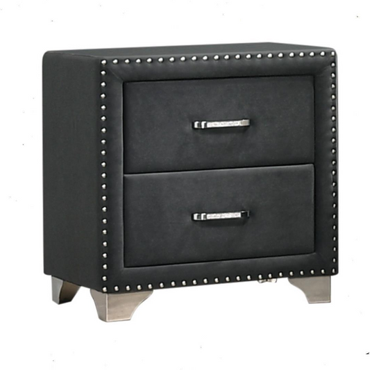 Melody - 2-drawer Upholstered Nightstand