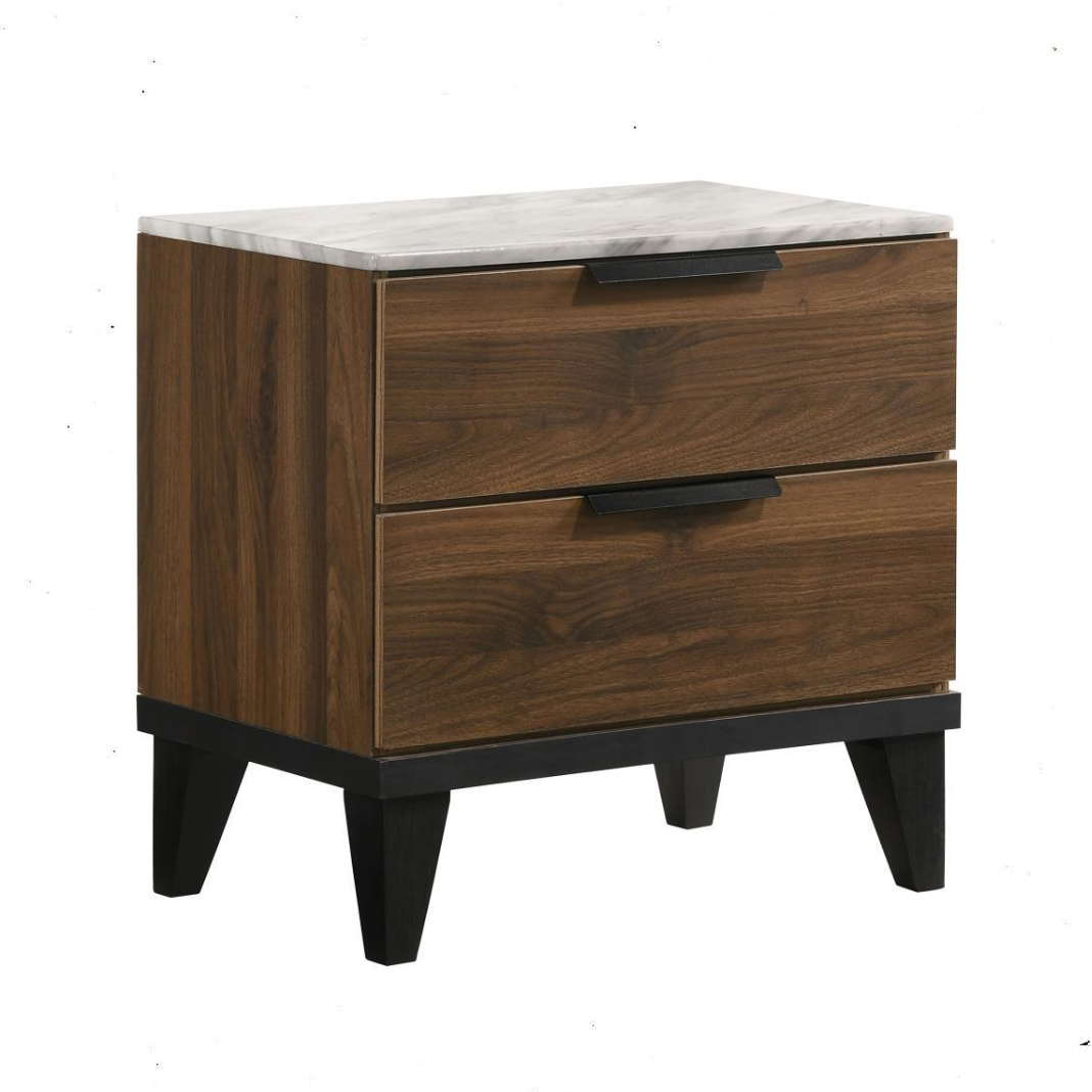 Mays 2-drawer Nightstand Walnut