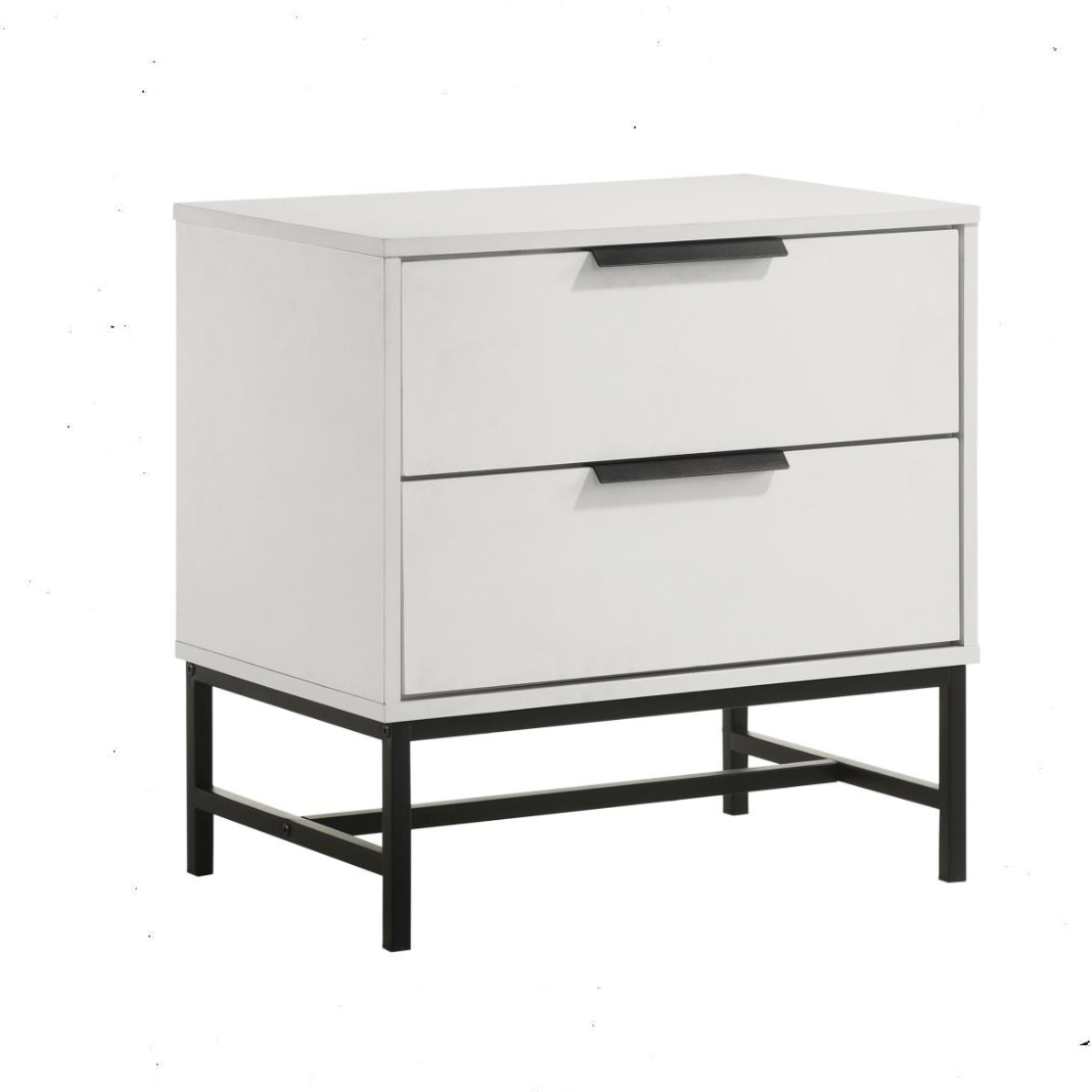 Sonora 2-drawer Nightstand Bedside Table White