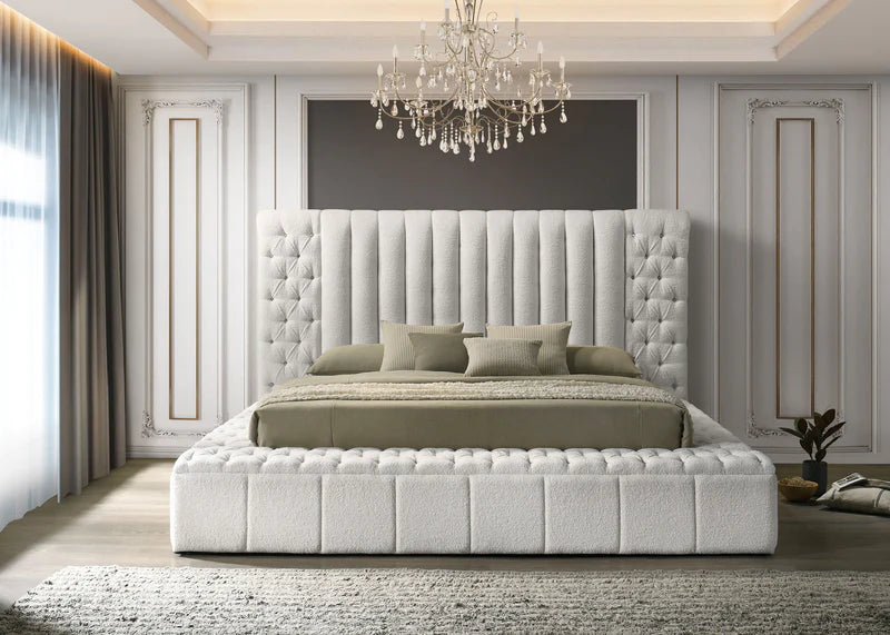 Nice Queen Tufted Storage Bed