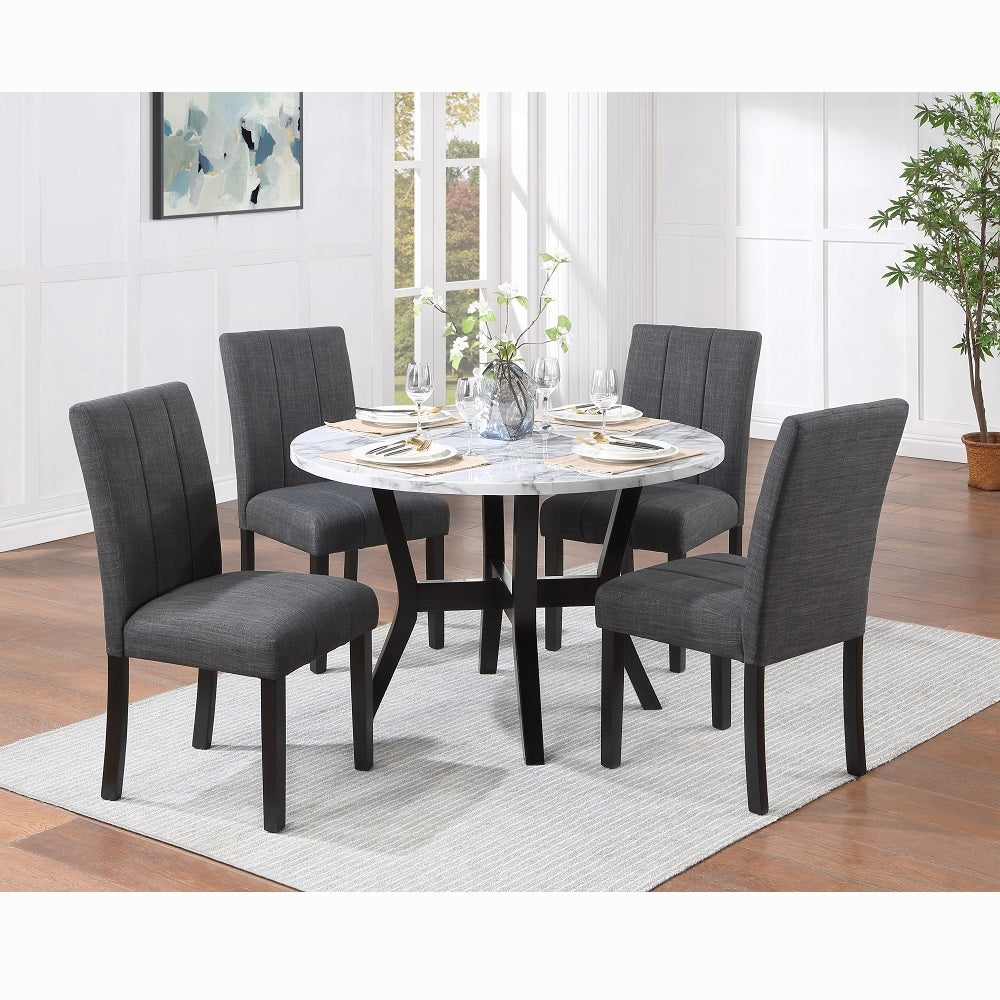 Kusa 5 Piece Dining Set with Stone Top