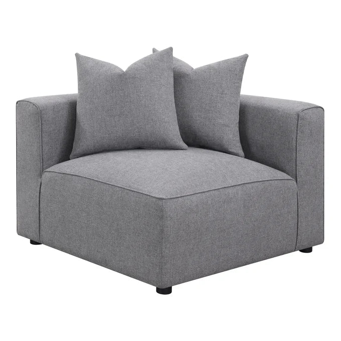 Jennifer 4-piece Tight Seat Modular Sectional Grey