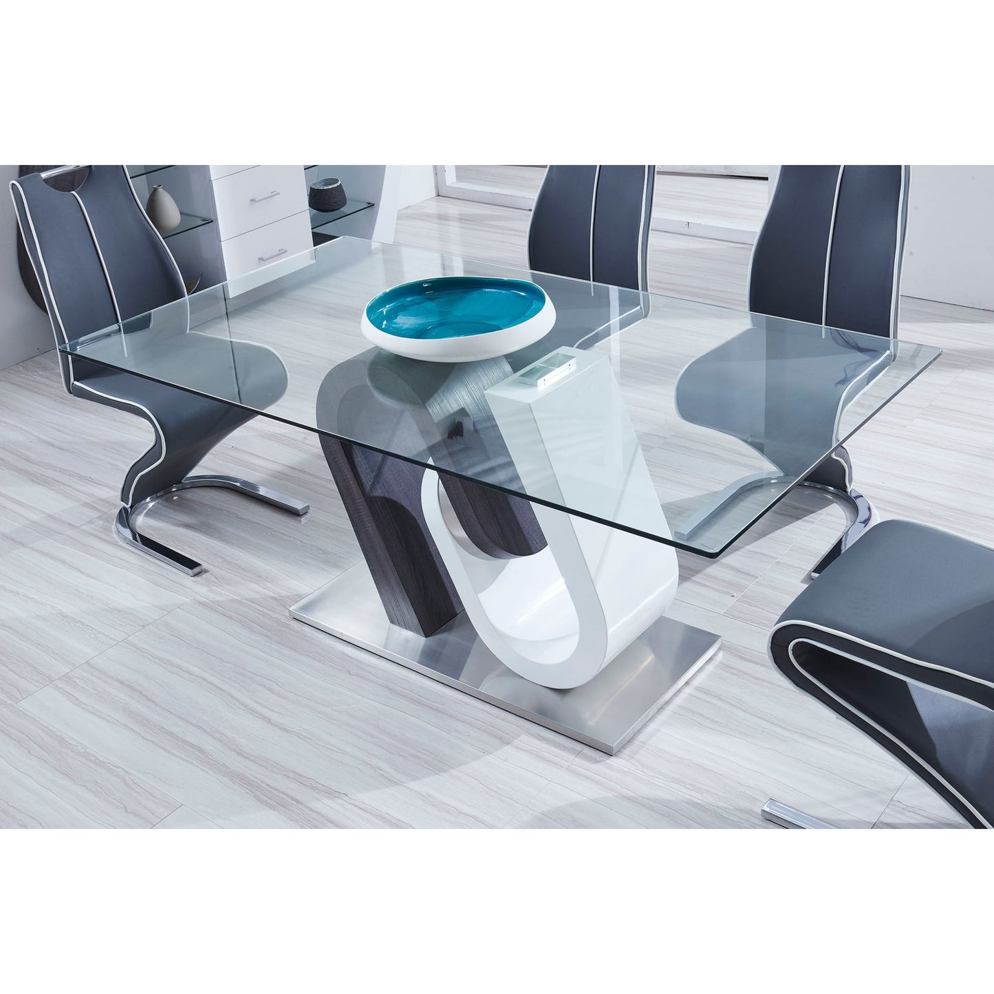 Kaelyn - Glass Top Dining Table