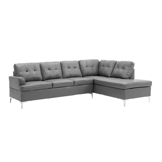 Barry Faux Leather 2pc Sectional with Right Chaise