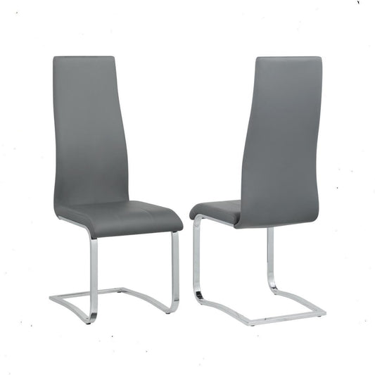 Montclair - PU Leather Dining Chair (Set of 2) - Gray