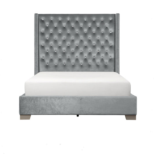 Harley velvet queen bed