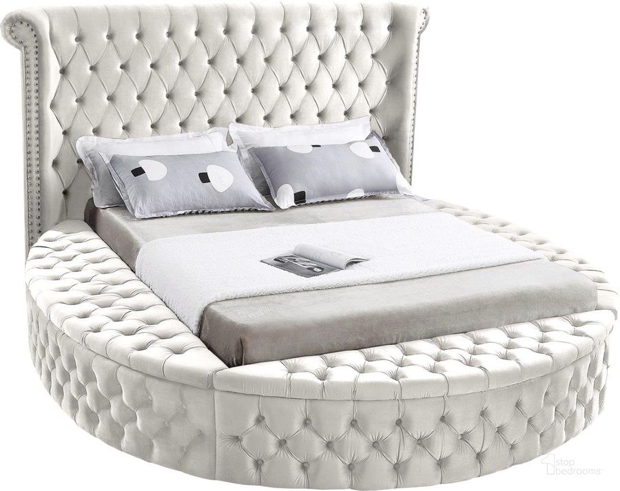 Gigi velvet storage bed