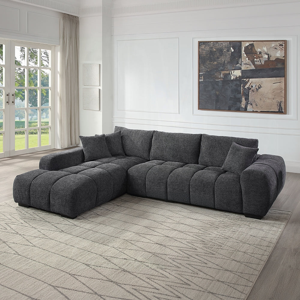 Amary 2 piece Upholstered linen sectional Sofa