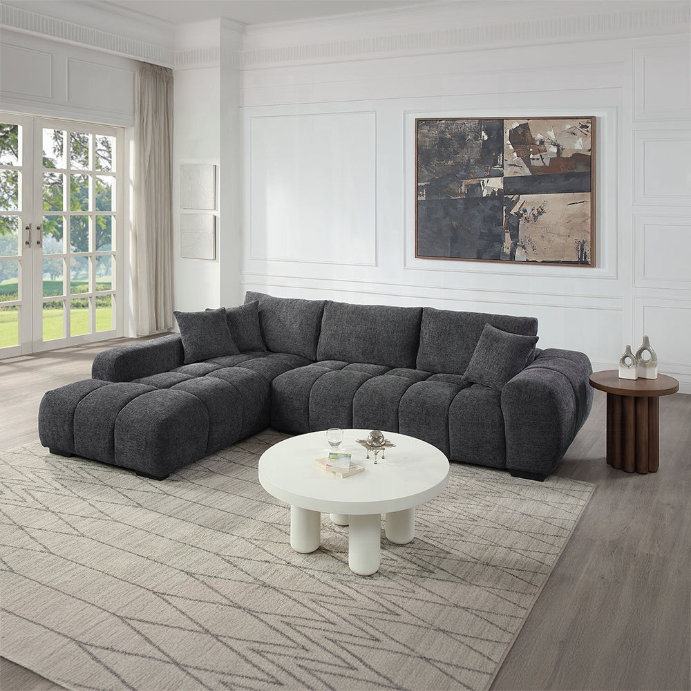 Amary 2 piece Upholstered linen sectional Sofa