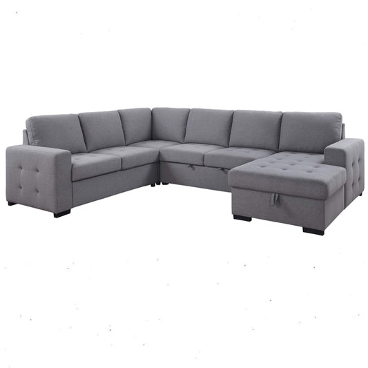 Nardo - Sectional Sofa - Gray Fabric