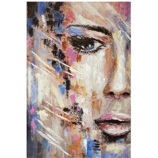 Lady Curated Canvas Wall Art 84"H x 56"W