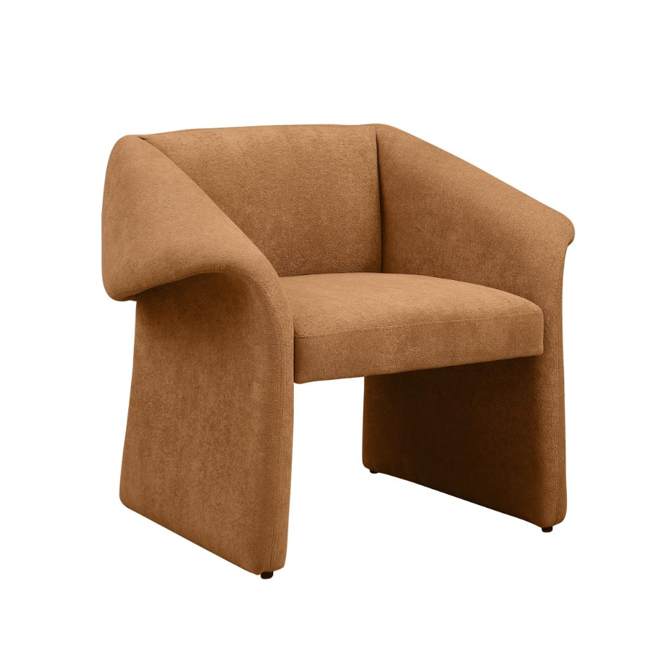 Ramsey Upholstered Sloped Arm Accent Chair Honey