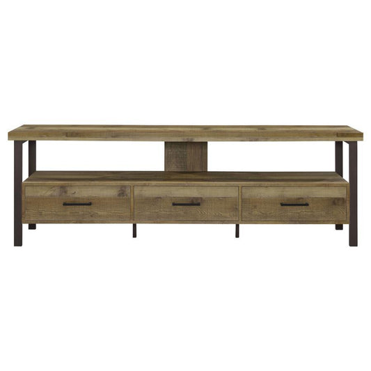 Coaster - 3-drawer Weathered Pine TV Console