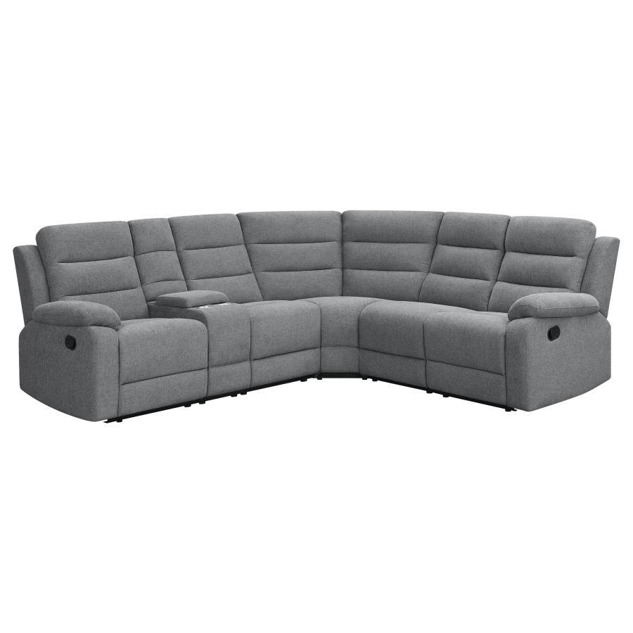 David - 3 Piece Motion Sectional - Gray