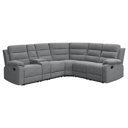 David - 3 Piece Motion Sectional - Gray